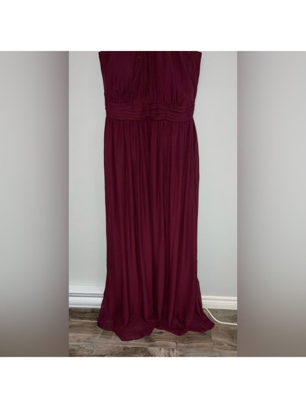 Birdy Grey Chiffon Halter Dress Women’s Medium Cabernet‎ KIKO - Picture 6 of 15